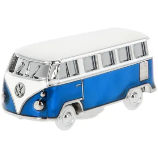 BRISA VW Collection - T1 Bulli Bus Kühlschrankmagnet 3D Modell | Volkswagen Magnet für Büro, Küche, Magnettafel, Retro Fanartikel Geschenkdose, Zink-Aluminium-Legierung mit Emaille, Blau