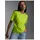 TRIGEMA T-Shirt TRIGEMA T-Shirt Baumwolle Damen Gr S gelb lemon Single Jersey 100 Baumwolle Basic lang Rundhals Shirts T-Shirt