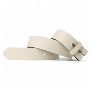 FRONHOFER Ledergürtel Damen Rindsleder 3cm (1-St) Druckknopf, wechselbar, ohne Schnalle beige Körperumfang 115 cm / Gesamtlänge 130 cm
