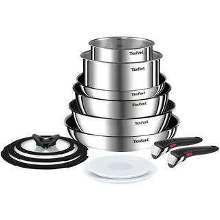 Tefal Ingenio Emotion Topf-Set 11-tlg. 3 x Kochtopf + 3 x Pfanne + 3 x Glasdeckel + 2 x Griff