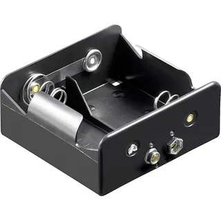 goobay Batteriehalter 2x Mono (D) Druckknopfanschluss (L x B x H) 73 x 71 x 31 mm