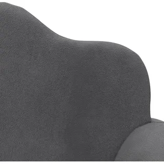 vidaXL Kinder-Schlafsofa 2-Sitzer, Anthrazit Weicher Plüsch - Grau