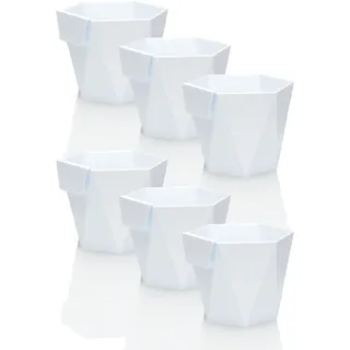 idea-station Play Blumentopf hängend 6 x 11 cm - Weiss - Blumentöpfe zum Aufhängen aus Plastik