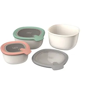 BergHOFF Leo 3950220, Set, Grün, Grau, Rot, Weiß, 2 l, 1,65 l, 0,9 l, Polypropylen (PP) - Grün/Grau/Rot/Weiß