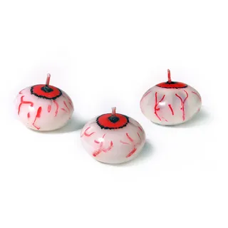 PartyDeco Auge Form schwimmende Kerze Set Halloween Dekoration Tisch Laterne Tealight Warmers