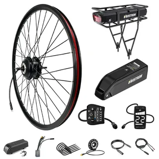 36V 250W E-Bike Umbausatz 26 27,5 28 29 Zoll mit Akku option Nabenmotor | 700C Vorder Hinterrad E Bike Kit Motor für Freilauf City MTB Mountainbike Scheibenbremse Fahrrad Pendeln Tägliches Pendeln