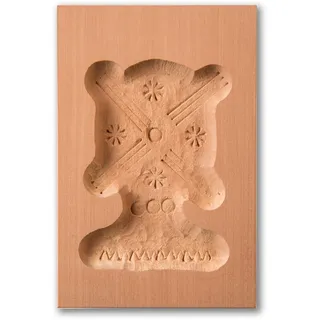 Spekulatiusform Windmühle, Holz Form Birnbaum, Spekulatius-Model für Anisgebäck, 8,5 x 6 cm