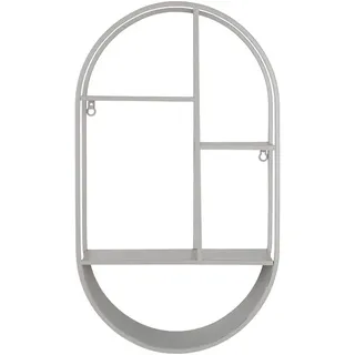 House Nordic Wandregal 35 x 60 x 15 cm Grau