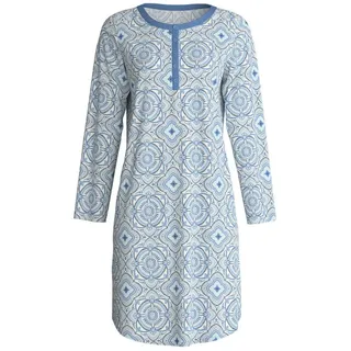 CALIDA Nachthemd Cotton Special Damen (1-tlg) aus 100% Baumwolle, atmungsaktiv und klimaregulierend blau XS (36/38)