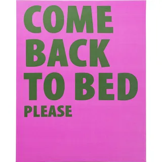 Kare Gerahmtes Bild, Come Back To Bed, 40x50cm