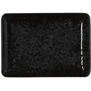 Was Teller Set 18 x 13 cm schwarz 6er Set