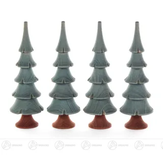 Kunstbaum Baum Massivholzbäume grün Höhe ca 11 cm NEU, Dregeno Erzgebirge, Höhe 11 cm bunt