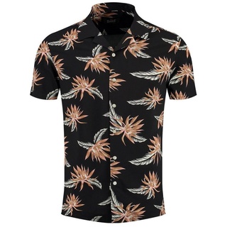 Key Largo Hawaiihemd Herren Hawaii Freizeit Hemd Barbados MSH00011 Regular Kurzarm Kentkragen Gemustert 3XL