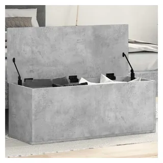 vidaXL Truhe Betongrau 90x35x35 cm Holzwerkstoff