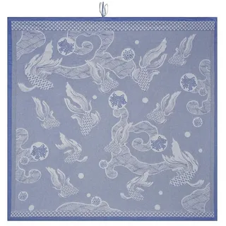 Le Jacquard Francais Strandtuch Oceanique Bleumarine 200x200 cm, Waffelpiqué (1-St), Waffelpiqué blau
