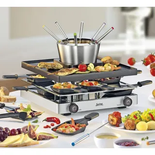 Spring Raclette Fondue 8 Classic 3 in 1 - Raclette+Fondue +Tischgrill BLACK DEAL