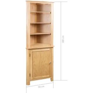 vidaXL Eckschrank 59 x 36 x 180 cm Braun