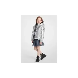 MK Abgesteppte Daunenjacke in Metallic-Optik - Silberton - Michael Kors - 12Y