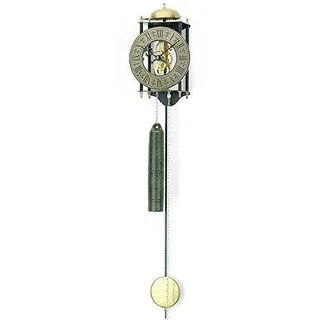 AMS Mechanische Skelettuhr mit Metallräderwerk - Schwarz - Modern - Pendel - Uhr