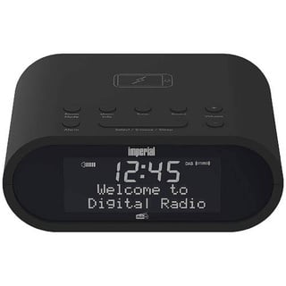 DABMAN d20 Digiradio (kompakter DAB+ und UKW-Radiowecker, Matrix Display, Wireless-Charging Funktion, Sleeptimer, moderne Bauform)