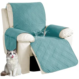 Sesselschoner Mit Taschen, Rutschfester & Waschbarer Sesselüberwurf Für Relaxsessel & Fernsehsessel, Sesselbezug Aus Mikrofaser ‚Äì Schutz Vor Tierhaaren, Flecken & Abnutzung