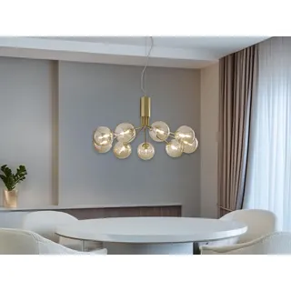 LUCE ambiente Design Honey 9-flg. Ø 83 cm gold
