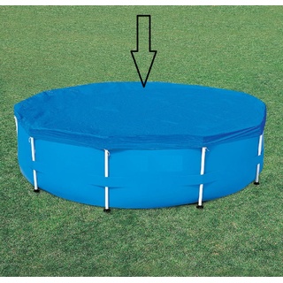 Poolabdeckung für oberirdische Pools mit 360 cm Durchmesser – Avenli-Poolabdeckung – blau