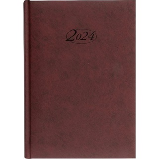 Stylex, Kalender, 43765 Buchkalender 2021 Chefkalender A5 Timer Bordeaux (A5)