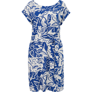 s.Oliver - Kleid mit Bindeband aus Viskose, Damen, blau, 46