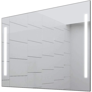 Concept2u® Badspiegel Enjoy Badezimmerspiegel mit 4.000K neutralweißer Beleuchtung 120 cm Breit x 80 cm Hoch Licht Links+RECHTS