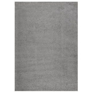 vidaXL Teppich Shaggy Hochflor Grau 120x170 cm