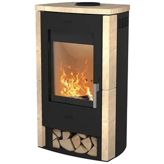 Fireplace Kaminofen Brasil  (6 kW, Raumheizvermögen: 108 m3, Material Verkleidung: Sandstein, Schwarz)