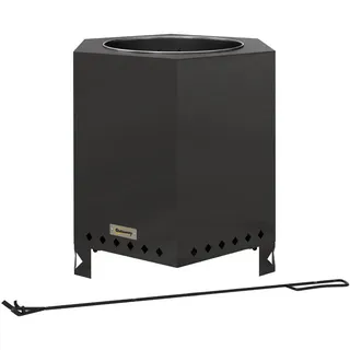Outsunny Feuerschale Ø 0 cm Schwarz