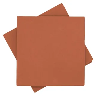 ZauberDeko Servietten Tischdeko Rost Orange Terracotta Kommunion Konfirmation Hochzeit Party 40x40 cm 20 Stück