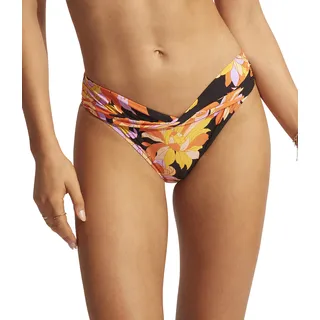 Seafolly Damen Twist Band und vollständiger Abdeckung Bikini-Unterteile, PalmSprings Black, 40 - 40