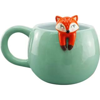 Winkee Pet Friends Fuchs-Tasse 0,45 l Weiß