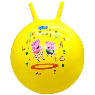 DQB DeQUBE Aufblasbarer Springball Peppa Pig, Durchmesser 45 cm (Deqube 920D00055), Gelb