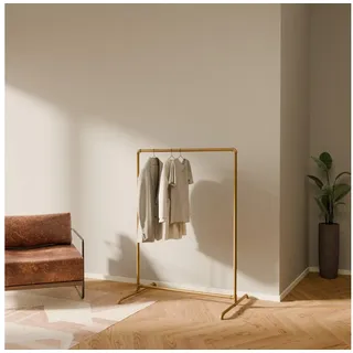pamo. design Kleiderständer Kleiderständer LAS gold - freistehende Garderobe, kratzfeste & platzsparende Kleiderstange, stabil, einfache Montage goldfarben 99 cm x 125 cm x 60 cm