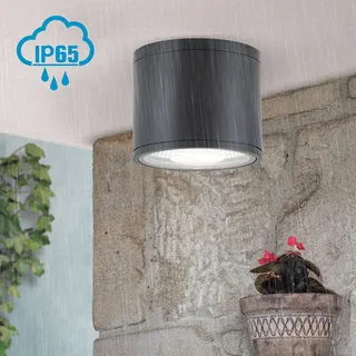 ORION LED Außendeckenleuchte Sputnik, schwarz, für Badezimmer, Aluminium, Modern, LED Deckenleuchten - 14.5 cm - 14.5 cm - 12 cm