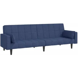 vidaXL Schlafcouch Stoff 2-Sitzer Blau