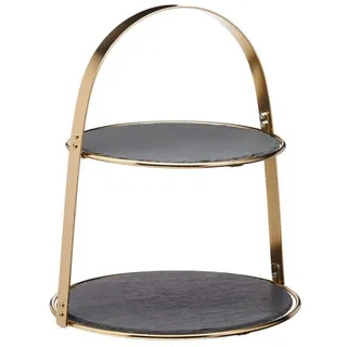 Creative Tops Etagere Artesa, Metall, Farbe: Gold, Höhe: 29.5cm