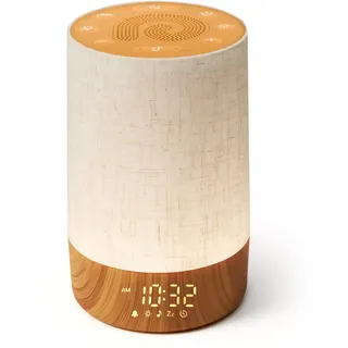 Dreamegg Tageslichtwecker mit Favorite-Taste, Lichtwecker mit 29 Klängen, Dimmbar Nachttischlampe mit Warmem und Kühlem Licht, Timer, Snooze, Ideal für Schlafzimmer, Erwachsene, Kinder, Neuheit 2026