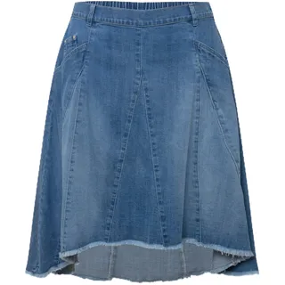 Ulla Popken, Damen, große Größen, Jeansrock mit Godets - 48