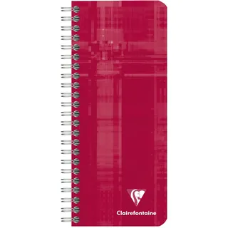 Clairefontaine Notizbuch 5er Pack 8,5 x 20 cm kariert sortiert