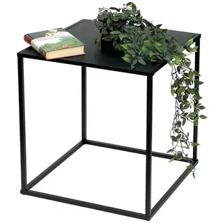 DanDiBo Ambiente DanDiBo Couchtisch Schwarz Metall S Beistelltisch Wohnzimmer 96252 Tisch Beistelltisch 42 cm Sofatisch Küchentisch Modern
