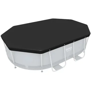 Bestway Pool-Abdeckung, Hülle, Grau, PVC, Oval, 2,5 m, 4,24 m - Grau