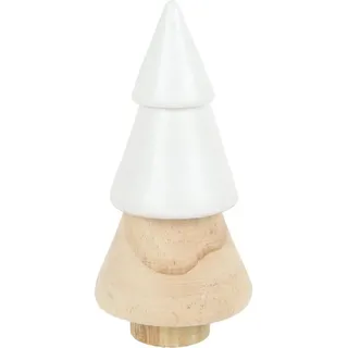 Trendline Deko Holzbaum 6,5 x 14 cm Weiß