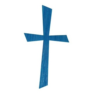 Rayher Wachsmotiv blau Kreuz