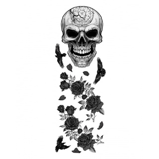 Skull Dekoration als Wandtattoo für Halloween & Gothic