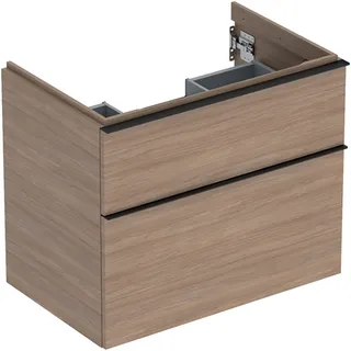 Geberit iCon Unterschrank für Waschtisch 75 cm, mit 2 Schubladen 75cm - eiche